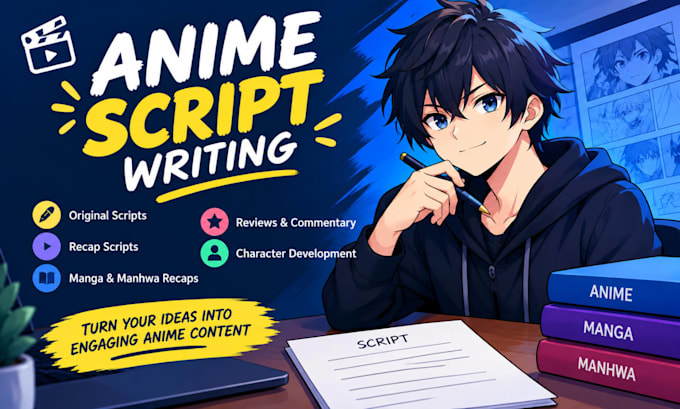 write anime scripts anime recap manga and manhwa recap scripts