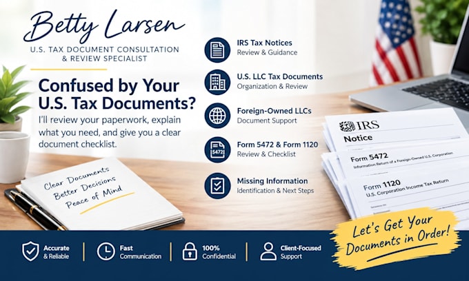 provide US tax document review and consultation