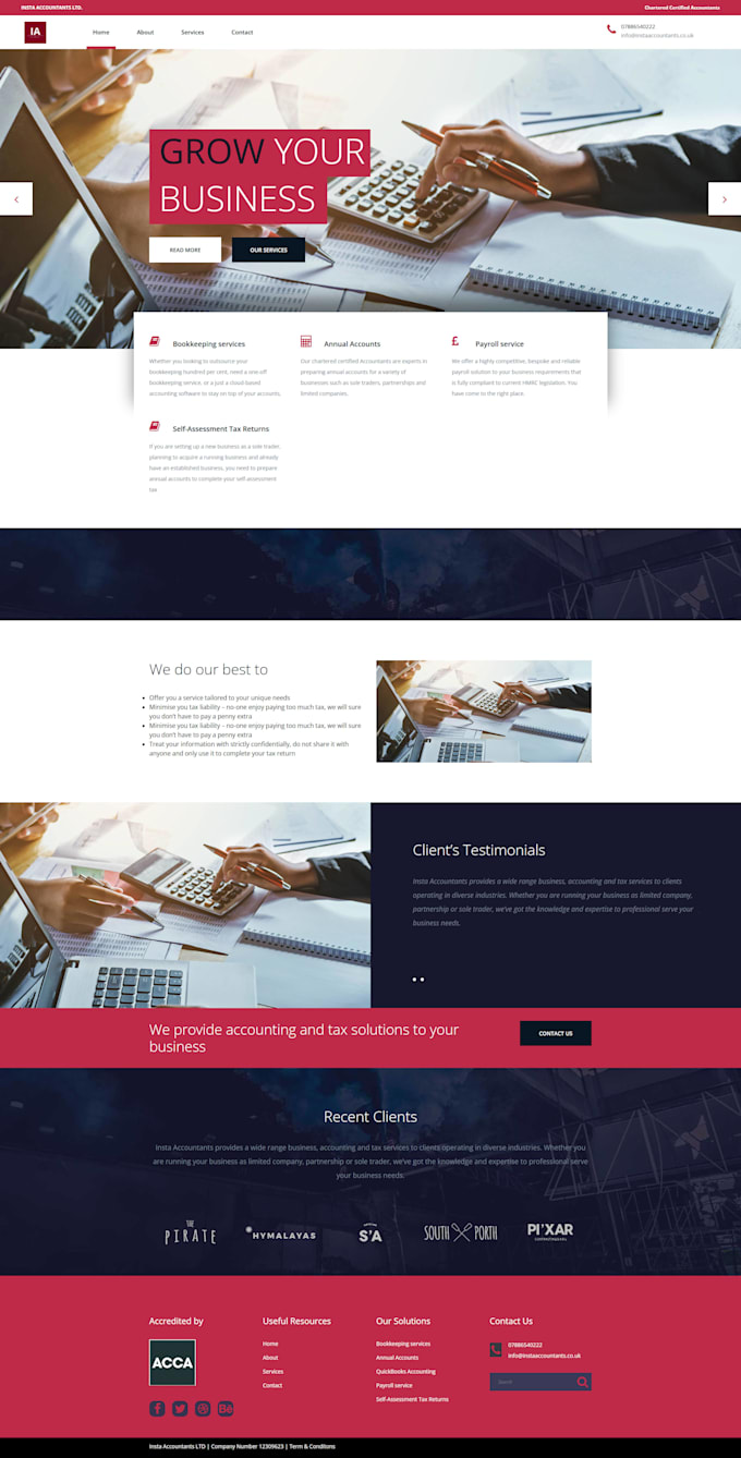 do website development as a full stack web developer