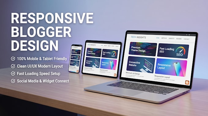 create and customize a professional blogger website