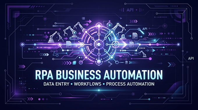 build rpa automation for business processes, data entry and workflows