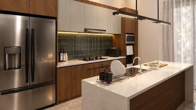 create a space planning, floor plan and interior design