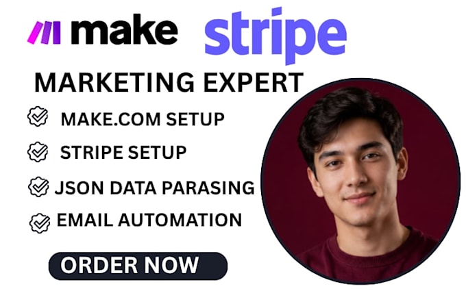setup makecom json data parsing makecom airtable automation make stripe webhook