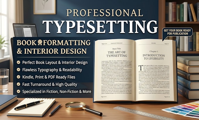 do professional book typesetting and layout design