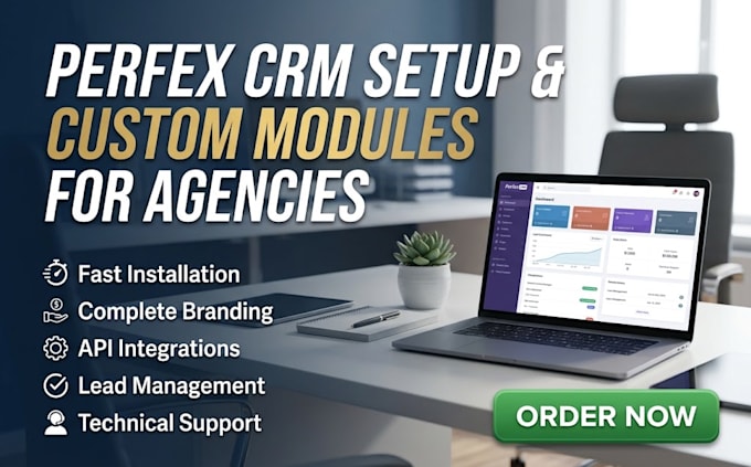 set up perfex CRM with custom modules for your agency