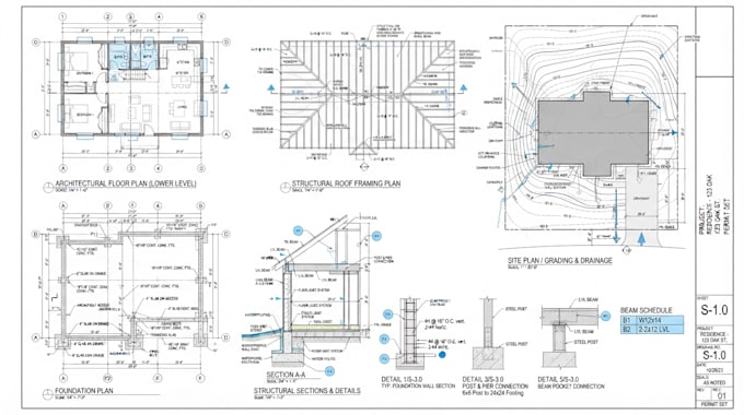 do civil and structural engineering design, full permit set, wy, nc, nj, fl, tx