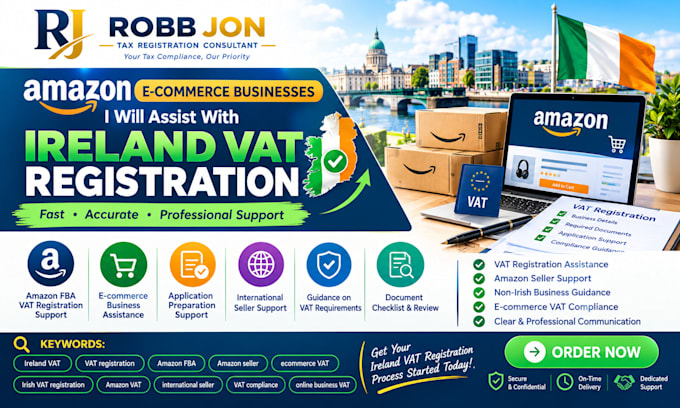 assist amazon ecommerce businesses with ireland vat registration