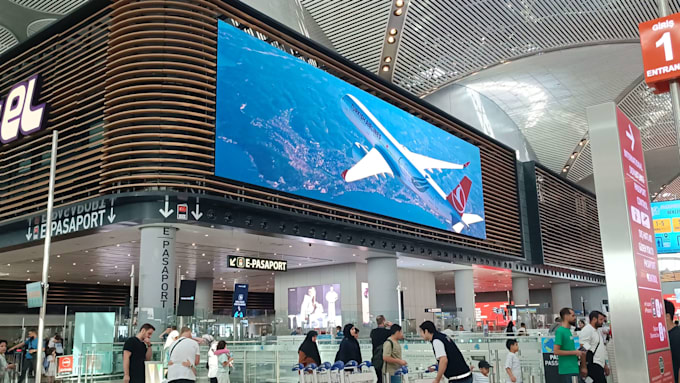 create 3d billboard animation and anamorphic led screen ads
