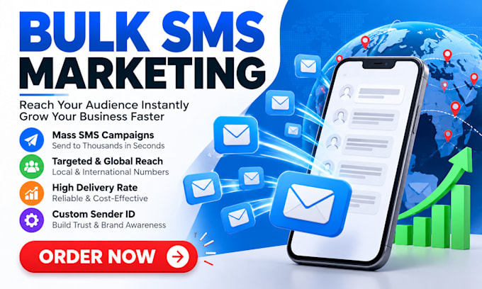 provide a service for bulk sms, text message, whatsapp message and sms blast