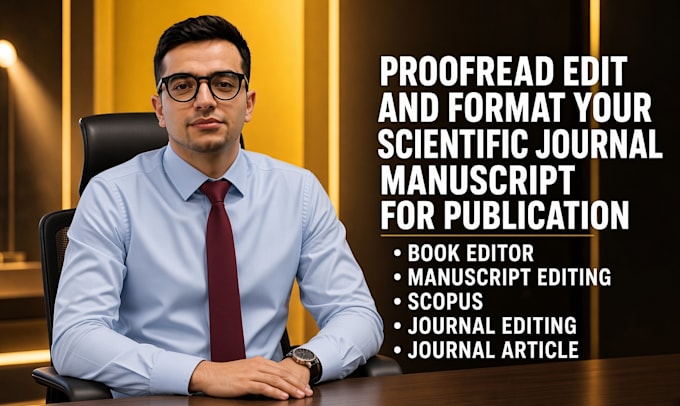 proofread edit and format your scientific journal manuscript for publication