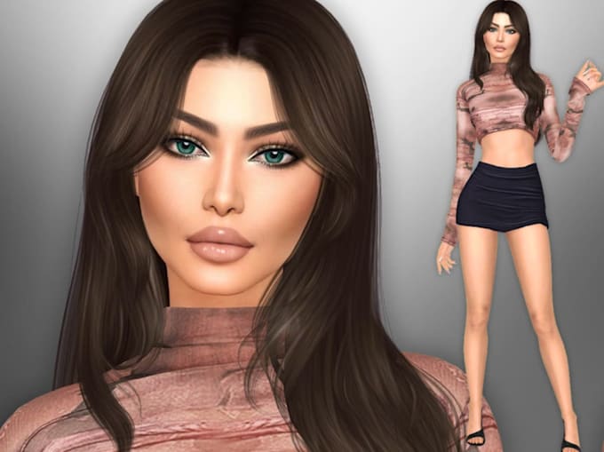 create unique custom sims for sim 4 unique sims, and design cc mods, sim facial
