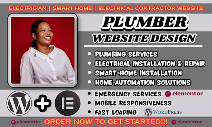 plumber website, electrician website, smart home website, plumbing website