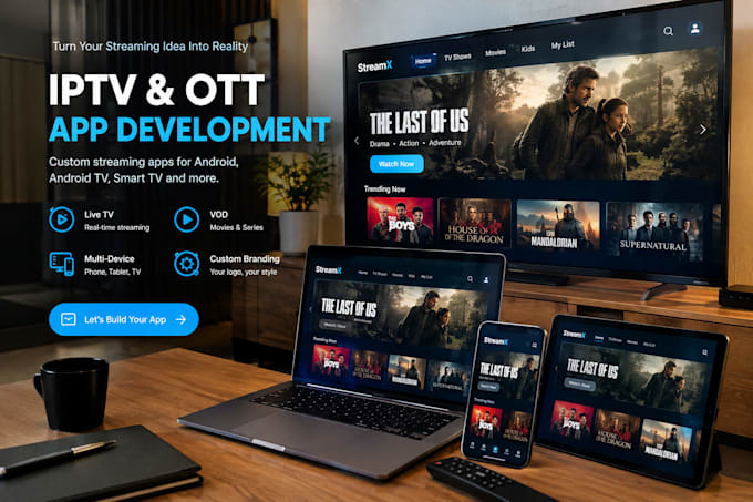 develop a professional iptv and ott streaming app