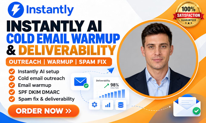 setup instantly ai cold email warmup and fix email deliverability