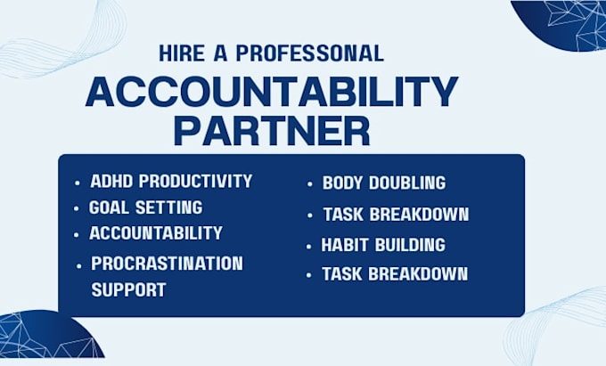 be your adhd life coach, accountability partner and goal planning coach