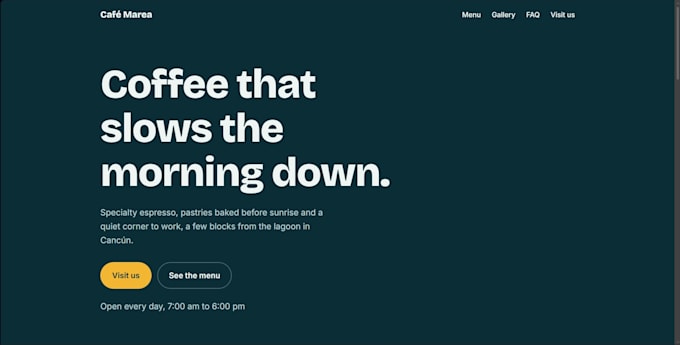 build a responsive landing page with HTML, CSS and javascript
