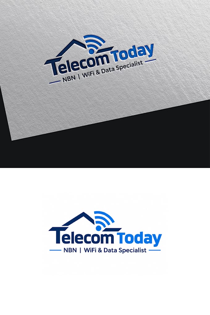 design a professional telecom, technology, and communication logo