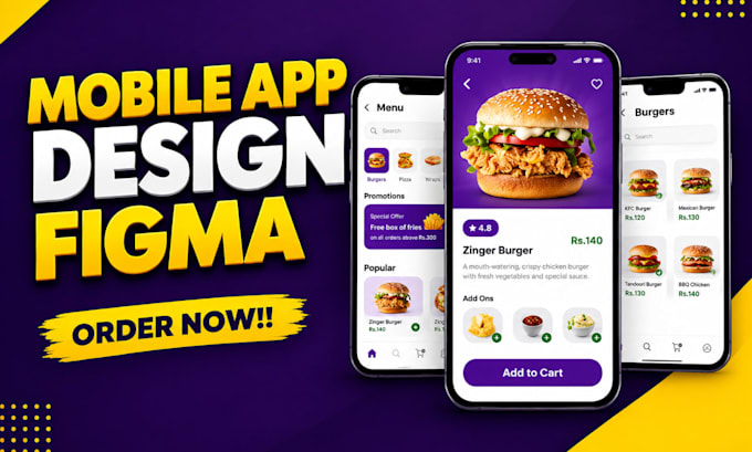 design mobile app ui ux in figma with clikable prototype