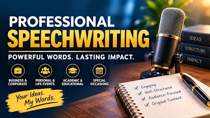 write a powerful and engaging speech for any occasion