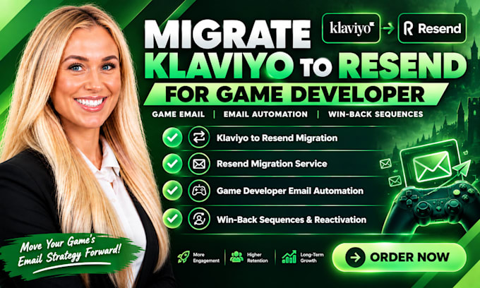 klaviyo to resend migration game developer email automation win back sequences
