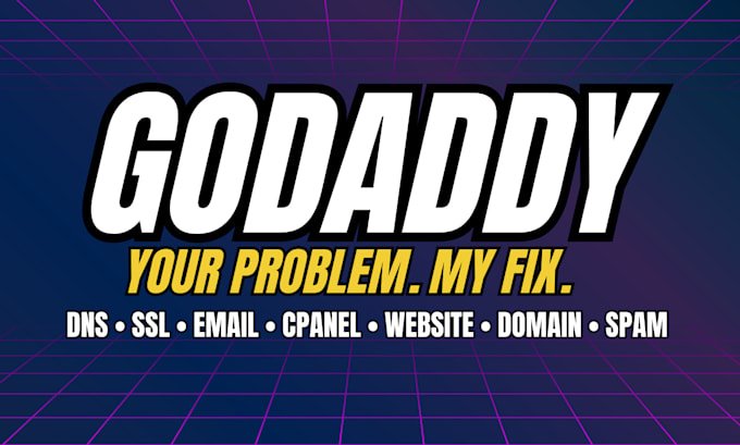 redesign godaddy website, setup dns, SSL, CDN, fix domain, https fix cloudflare