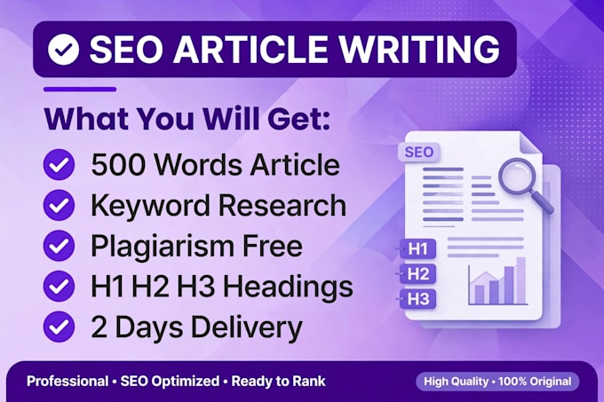 write SEO optimized articles