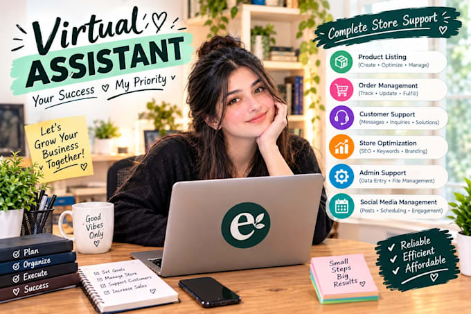 be your expert etsy va for your shop management a to z