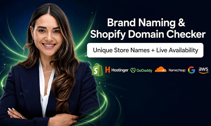 do brand naming and check available shopify domain names