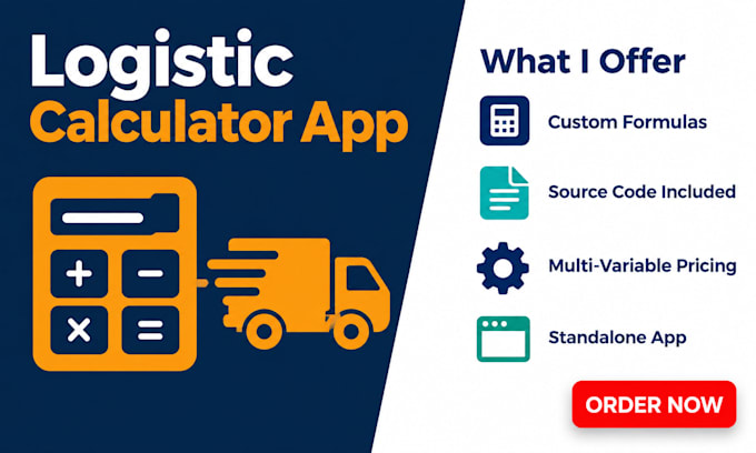build logistic calculator, quoting calculator, fintech app tkinter gui python