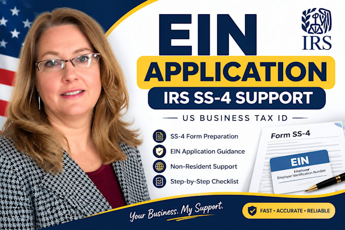 prepare irs ss4 form and assist with ein application for US llc