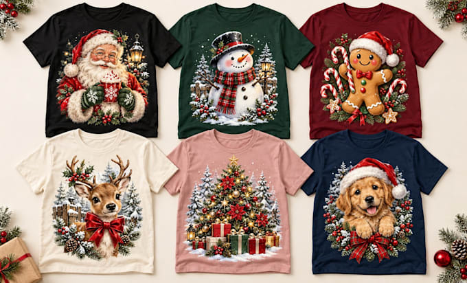 christmas t shirt design bundle