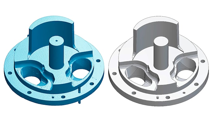 reverse engineer industrial machinery into 3d cad models, 2d drawings dfm