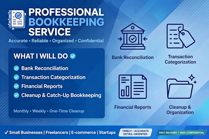 be your expert virtual bookkeeper for quickbooks and xero
