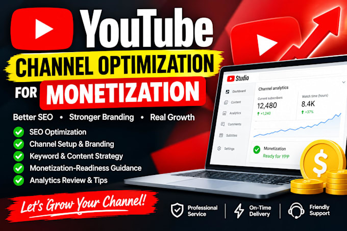optimize your youtube channel for monetization