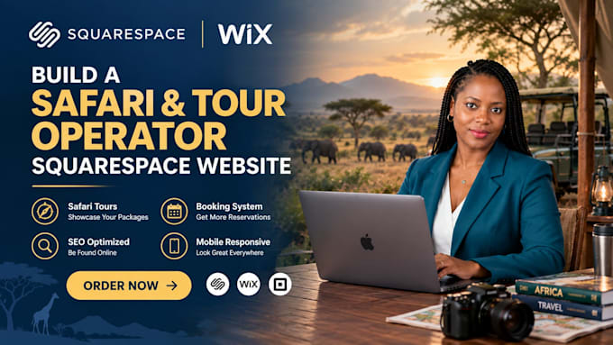 build a safari and tour operator squarespace website