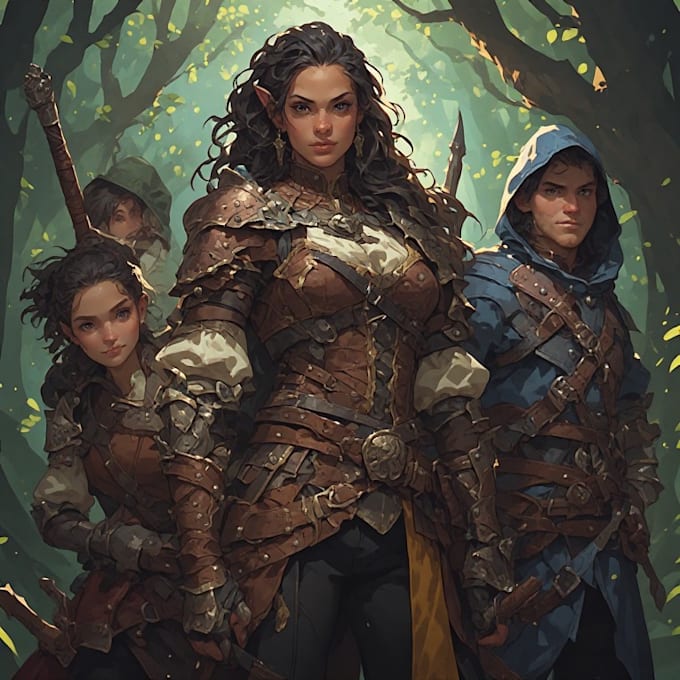 create professional dnd character artwork