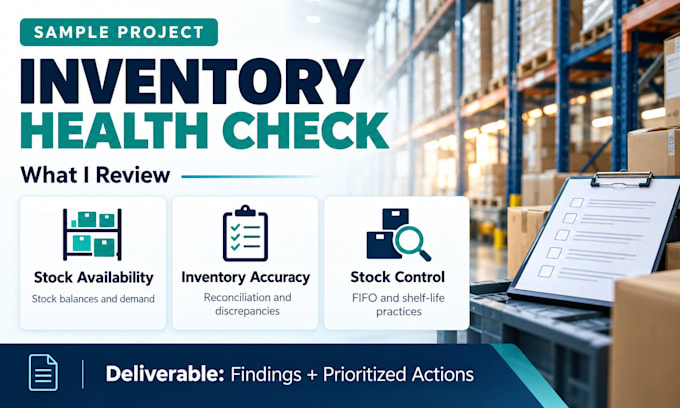review your manufacturing inventory and production planning process