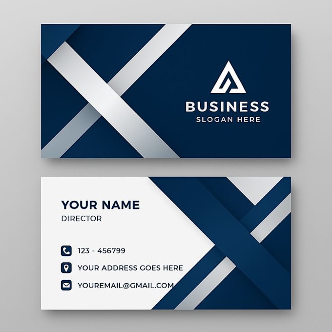 design modern business card, visiting card in coreldraw