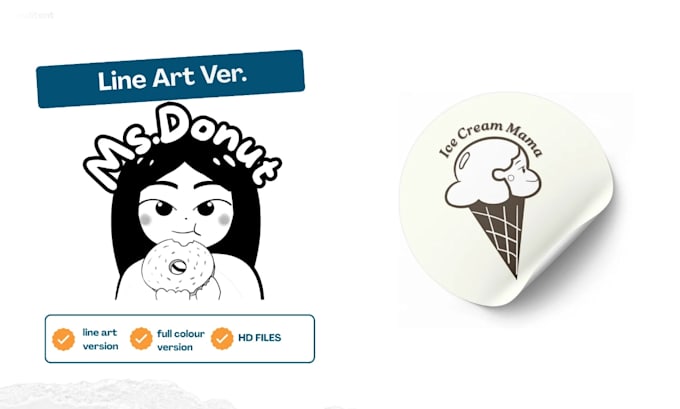 design a cute and adorable logo for small bussiness