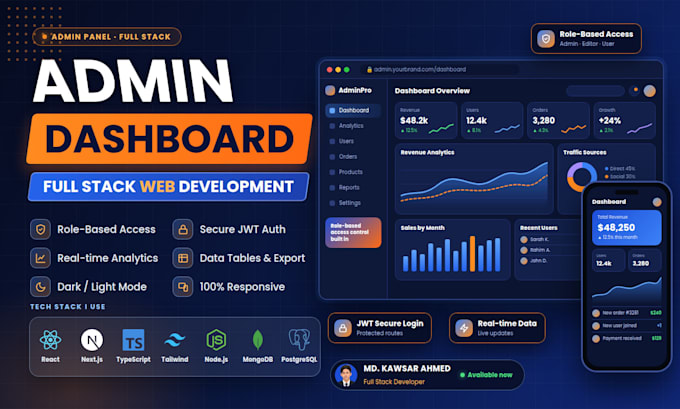 build or fix custom full stack web application