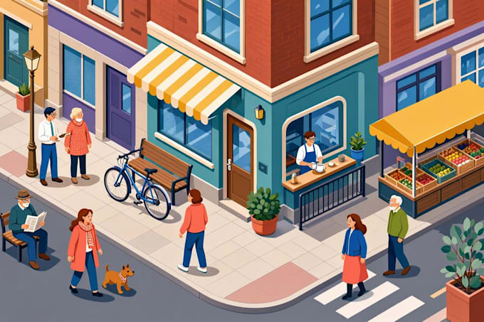 draw flat vector illustrations