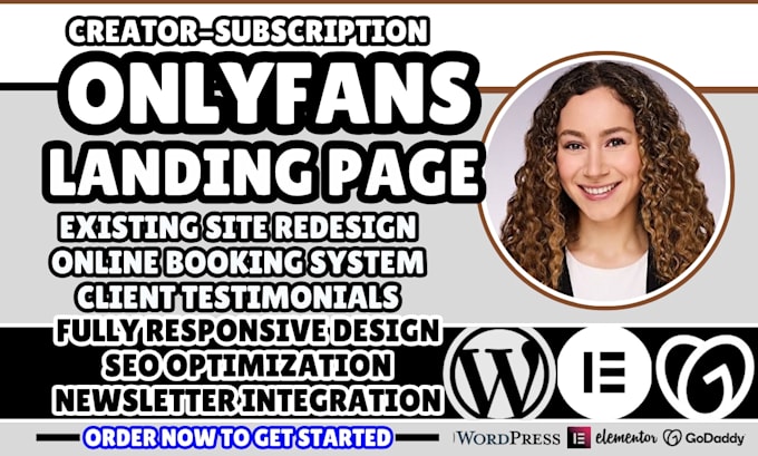 onlyfans landing page, creator landing page, subscription landing page