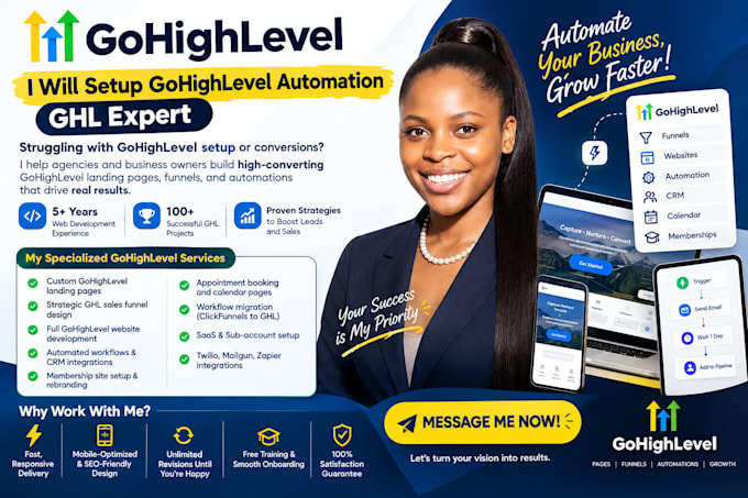 setup gohighlevel automation, ghl expert