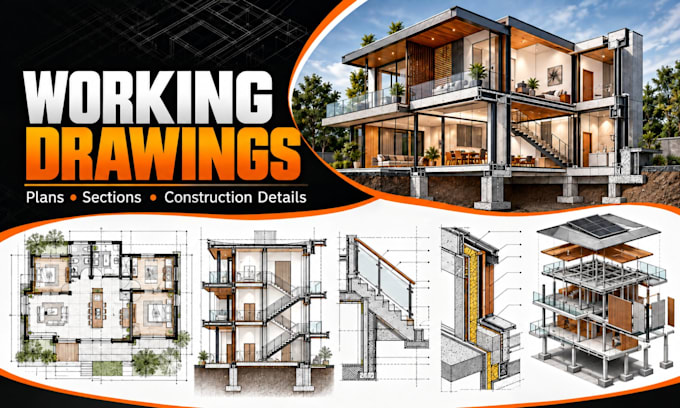 draft residential permit drawing sets and site plans in autocad