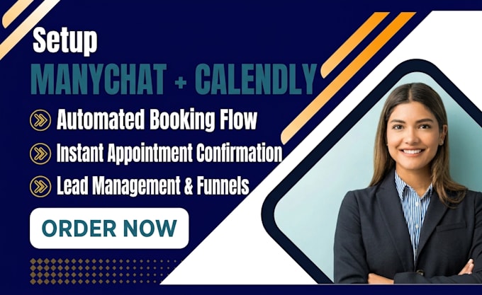 build manychat calendly appointment booking automation