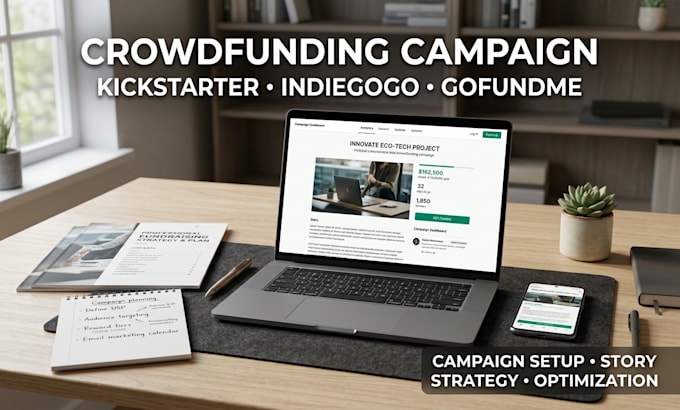 create kickstarter, indiegogo gofundme crowdfunding