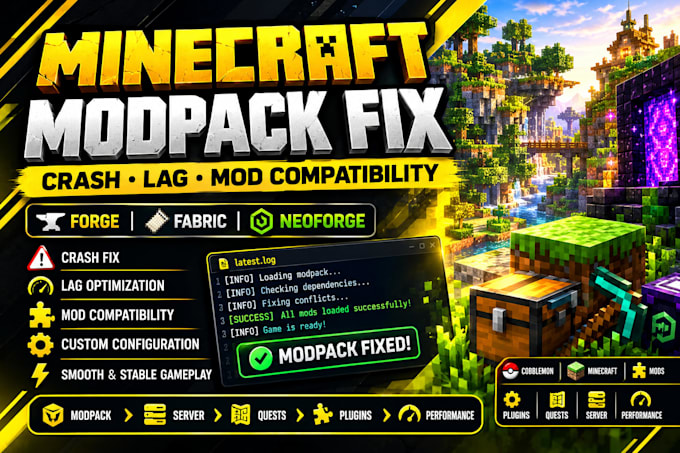 fix cobblemon modpack crashes server lag mod conflicts and neoforge errors crash