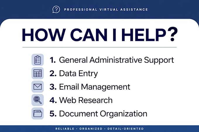 be your virtual assistant for administrative tasks