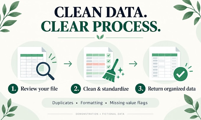 clean and format your excel or CSV data