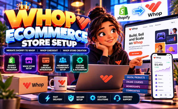 whop checkout setup whop membership funnel setup whop neobank setup shopify whop
